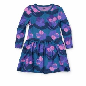 Tea Collection Girls Dress Floral Long Sleeve Size 3
